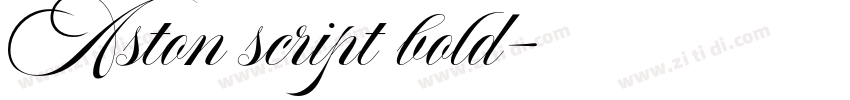 Aston script bold字体转换
